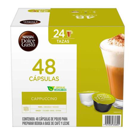 Cafe nescafe dolce gusto cappuchino c/48 capsulas